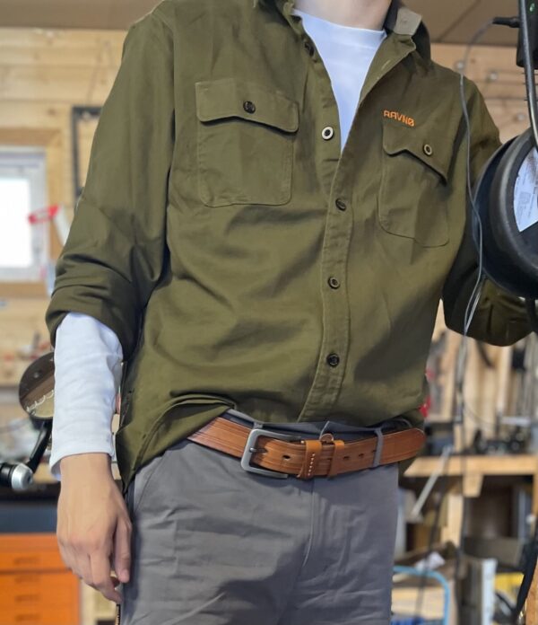 Fauna • Light waxed • Indian cotton canvas shirt • Olive Bronze - Image 5