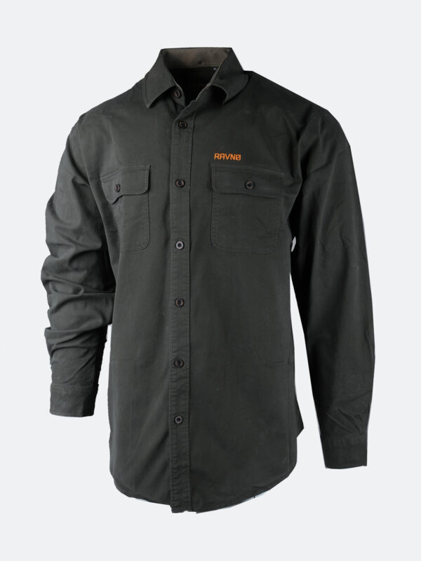Fauna • Light waxed • Indian cotton canvas shirt • Dark Khaki